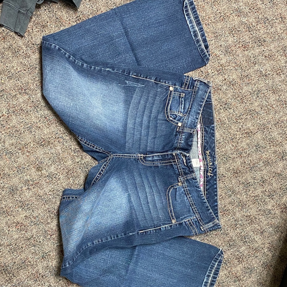 Maurices Women's Dark Blue Boyfriend Jeans